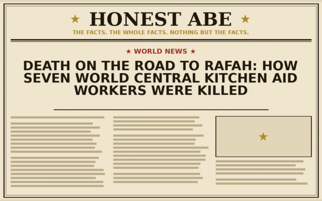 Death on the Road to Rafah: How Seven World Central Kitchen Aid Workers Were Killed
