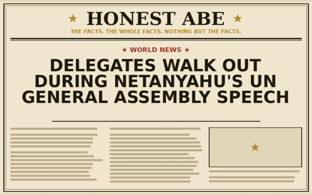 Delegates Walk Out During Netanyahu’s UN General Assembly Speech