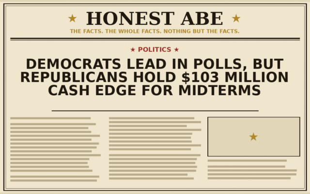 Democrats Lead in Polls, But Republicans Hold $103 Million Cash Edge for Midterms