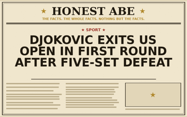 Djokovic Exits US Open in First Round After Five-Set Defeat