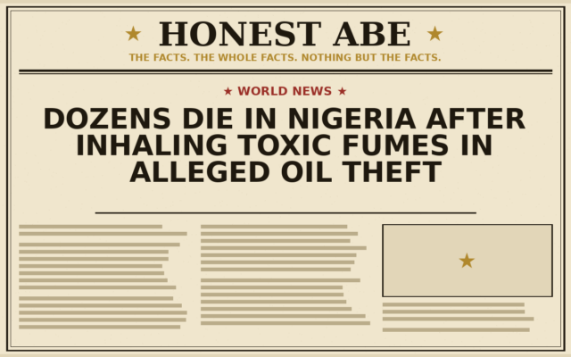 Dozens Die in Nigeria After Inhaling Toxic Fumes in Alleged Oil Theft