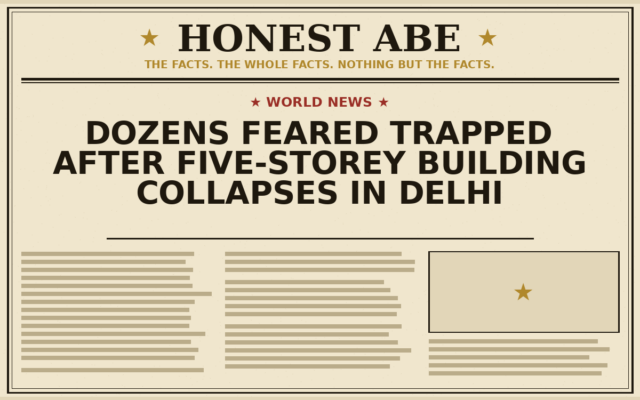 Dozens Feared Trapped After Five-Storey Building Collapses in Delhi