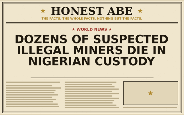 Dozens of Suspected Illegal Miners Die in Nigerian Custody