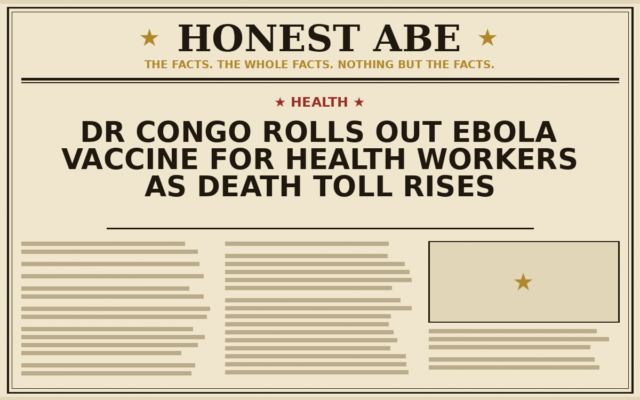 DR Congo Rolls Out Ebola Vaccine for Health Workers as Death Toll Rises