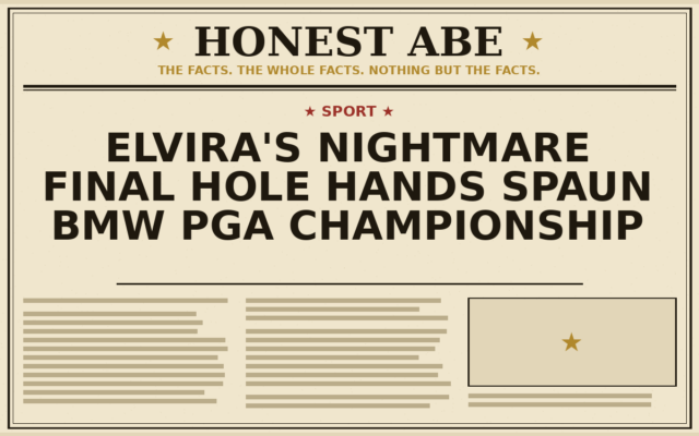 Elvira’s Nightmare Final Hole Hands Spaun BMW PGA Championship