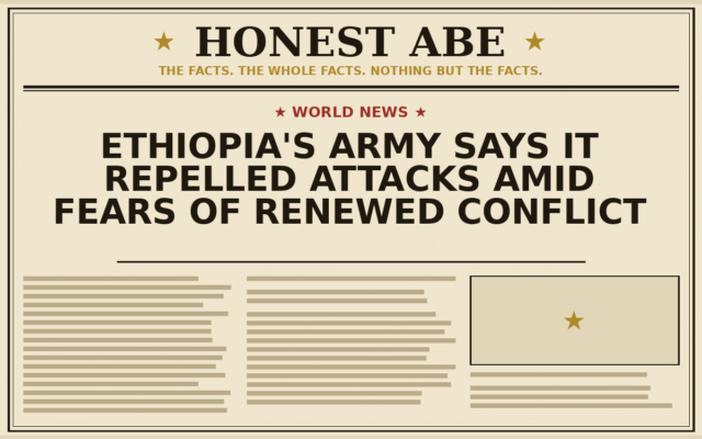 Ethiopia’s Army Says It Repelled Attacks Amid Fears of Renewed Conflict