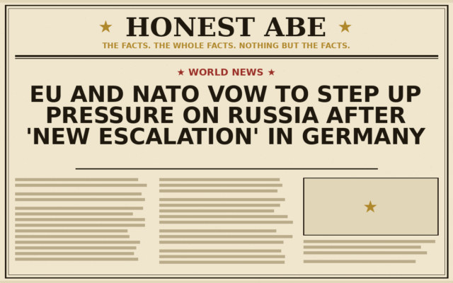 EU and Nato Vow to Step Up Pressure on Russia After ‘New Escalation’ in Germany