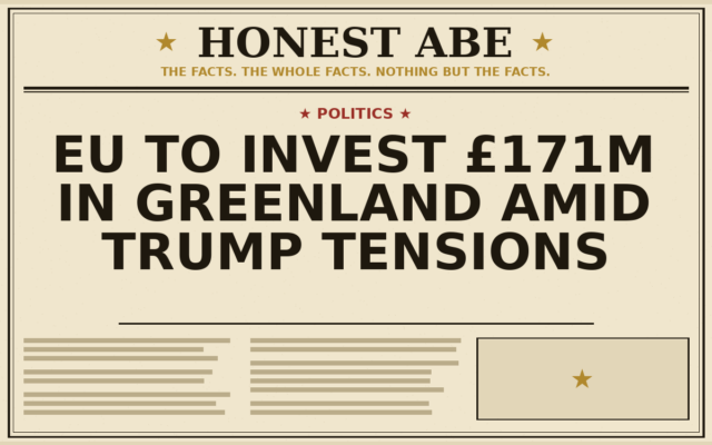 EU to Invest £171m in Greenland Amid Trump Tensions