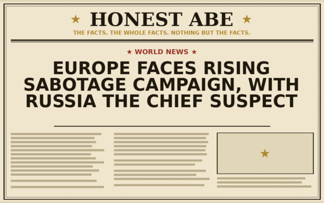Europe Faces Rising Sabotage Campaign, With Russia the Chief Suspect