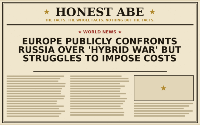 Europe Publicly Confronts Russia Over ‘Hybrid War’ but Struggles to Impose Costs