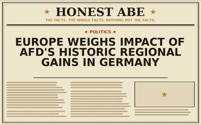 Europe Weighs Impact of AfD’s Historic Regional Gains in Germany