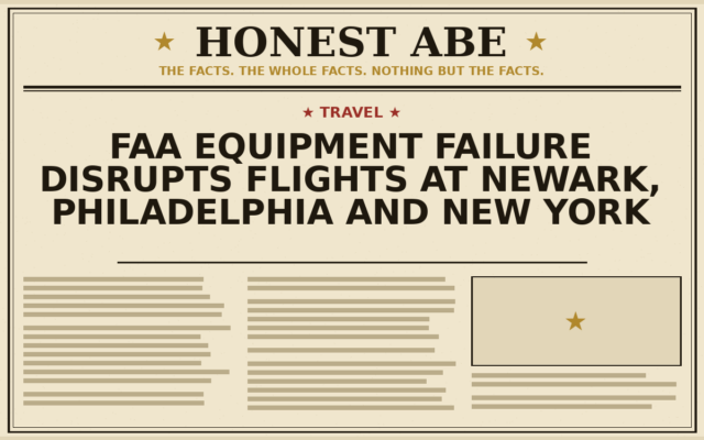 FAA Equipment Failure Disrupts Flights at Newark, Philadelphia and New York