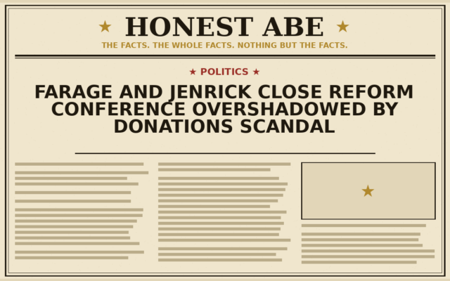 Farage and Jenrick Close Reform Conference Overshadowed by Donations Scandal