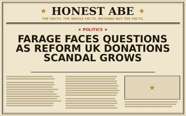 Farage Faces Questions as Reform UK Donations Scandal Grows