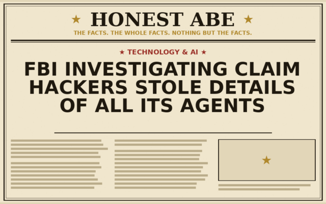 FBI Investigating Claim Hackers Stole Details of All Its Agents