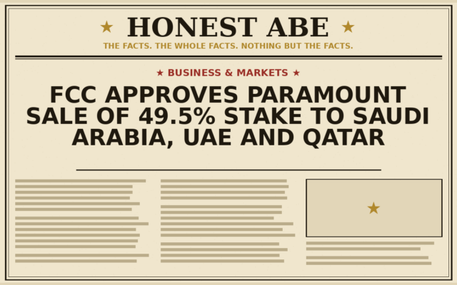 FCC Approves Paramount Sale of 49.5% Stake to Saudi Arabia, UAE and Qatar