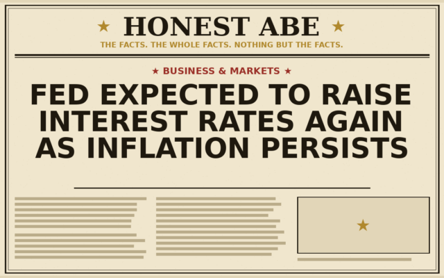 Fed Expected to Raise Interest Rates Again as Inflation Persists