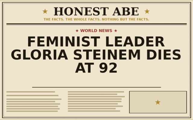 Feminist Leader Gloria Steinem Dies at 92