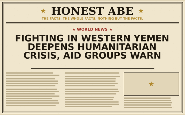 Fighting in Western Yemen Deepens Humanitarian Crisis, Aid Groups Warn