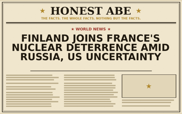 Finland Joins France’s Nuclear Deterrence Amid Russia, US Uncertainty
