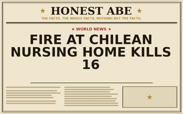 Fire at Chilean Nursing Home Kills 16