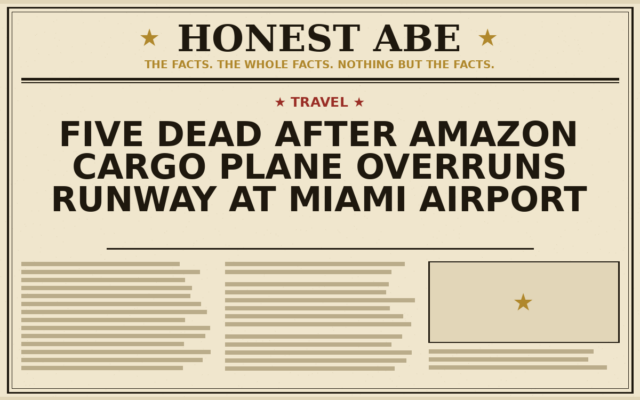 Five Dead After Amazon Cargo Plane Overruns Runway at Miami Airport