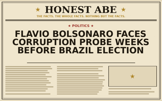 Flavio Bolsonaro Faces Corruption Probe Weeks Before Brazil Election