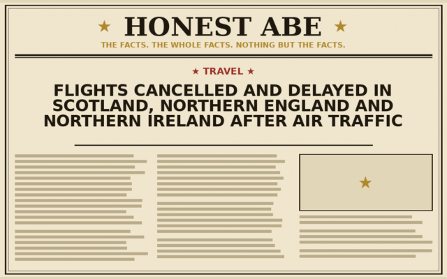 Flights Cancelled and Delayed in Scotland, Northern England and Northern Ireland After Air Traffic Control Fault
