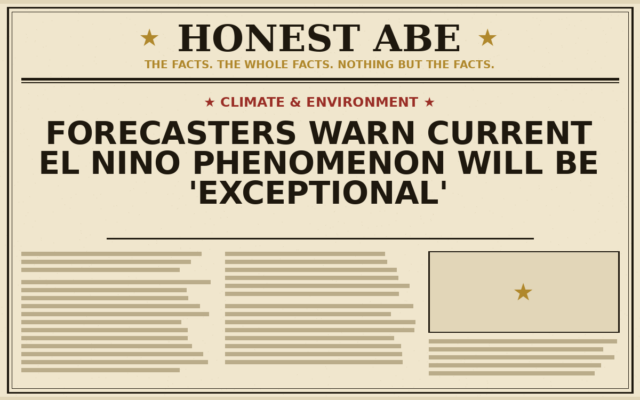 Forecasters Warn Current El Nino Phenomenon Will Be ‘Exceptional’