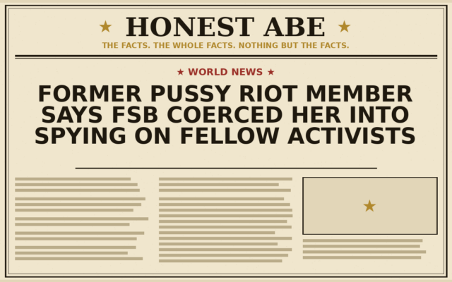 Former Pussy Riot Member Says FSB Coerced Her Into Spying on Fellow Activists