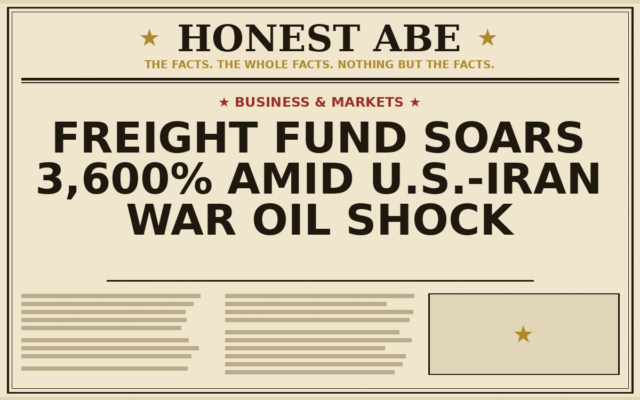 Freight Fund Soars 3,600% Amid U.S.-Iran War Oil Shock