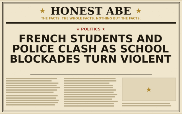 French Students and Police Clash as School Blockades Turn Violent