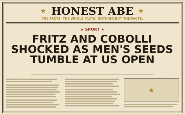 Fritz and Cobolli Shocked as Men’s Seeds Tumble at US Open