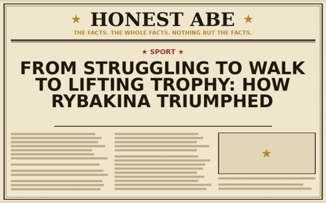 From Struggling to Walk to Lifting Trophy: How Rybakina Triumphed