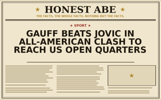 Gauff Beats Jovic in All-American Clash to Reach US Open Quarters