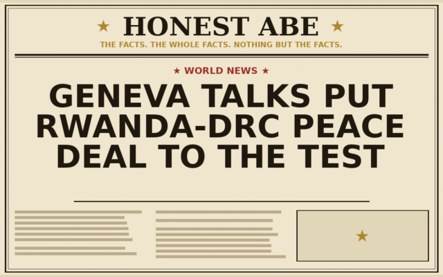 Geneva Talks Put Rwanda-DRC Peace Deal to the Test