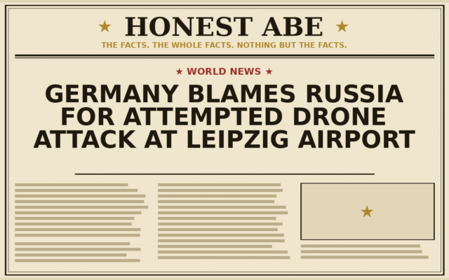 Germany Blames Russia for Attempted Drone Attack at Leipzig Airport
