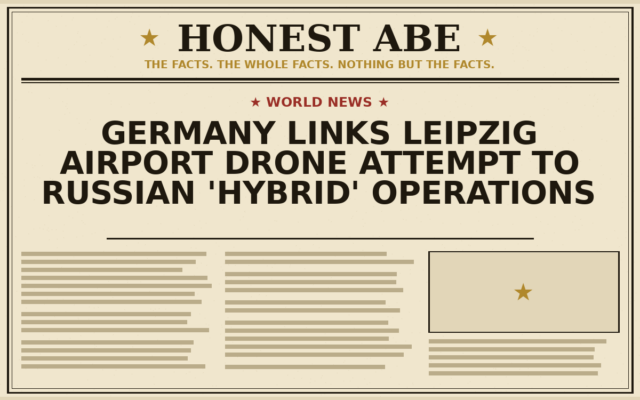 Germany Links Leipzig Airport Drone Attempt to Russian ‘Hybrid’ Operations