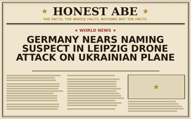Germany Nears Naming Suspect in Leipzig Drone Attack on Ukrainian Plane