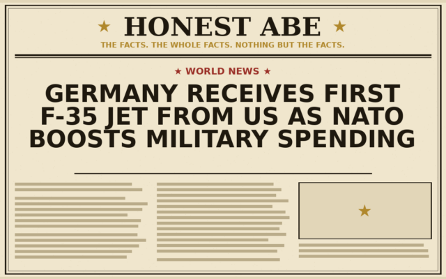 Germany Receives First F-35 Jet From US as NATO Boosts Military Spending