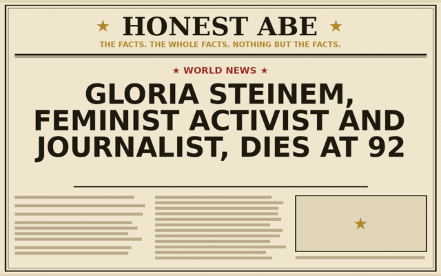 Gloria Steinem, Feminist Activist and Journalist, Dies at 92