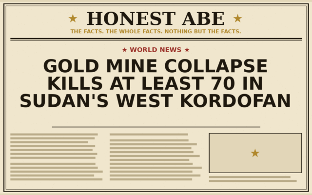 Gold Mine Collapse Kills at Least 70 in Sudan’s West Kordofan