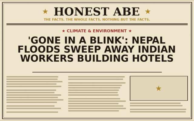 ‘Gone in a Blink’: Nepal Floods Sweep Away Indian Workers Building Hotels