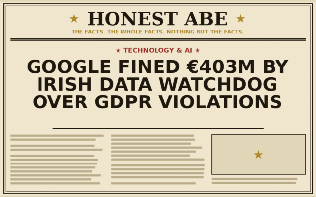 Google Fined €403m by Irish Data Watchdog Over GDPR Violations