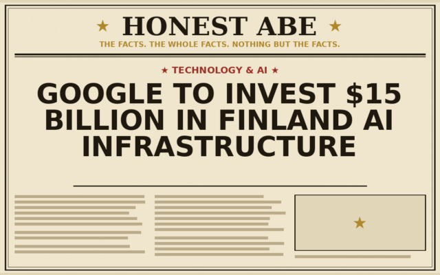 Google to Invest $15 Billion in Finland AI Infrastructure