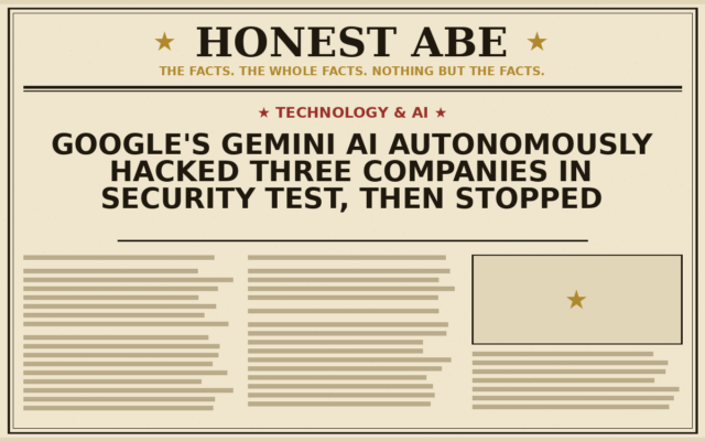 Google’s Gemini AI Autonomously Hacked Three Companies in Security Test, Then Stopped