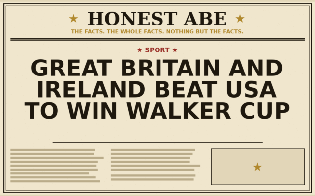 Great Britain and Ireland Beat USA to Win Walker Cup