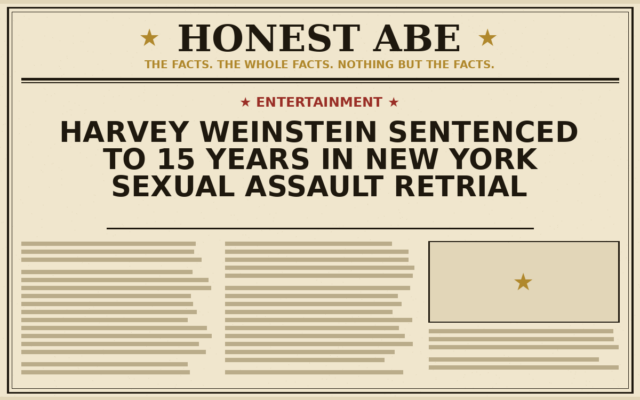Harvey Weinstein Sentenced to 15 Years in New York Sexual Assault Retrial