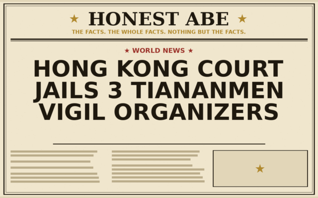 Hong Kong Court Jails 3 Tiananmen Vigil Organizers