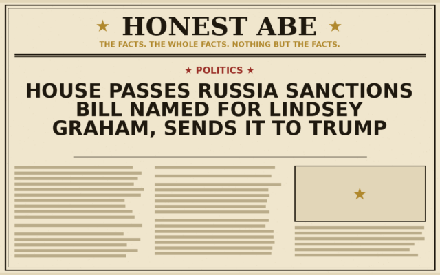 House Passes Russia Sanctions Bill Named for Lindsey Graham, Sends It to Trump